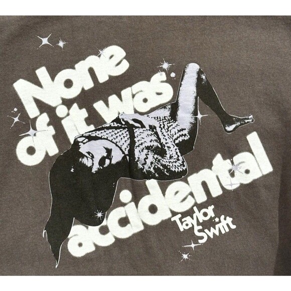 Taylor Swift Crewneck Sweatshirt Sz XS None Of It Was Accidental Midnights - Picture 7 of 16